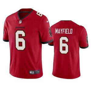 Mens Youths Kids Womens 6 Baker Mayfield Red Stitched Jersey